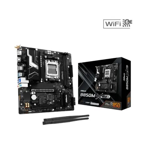 ASRock B850M-X WiFi AM5 DDR5 Micro ATX Motherboard