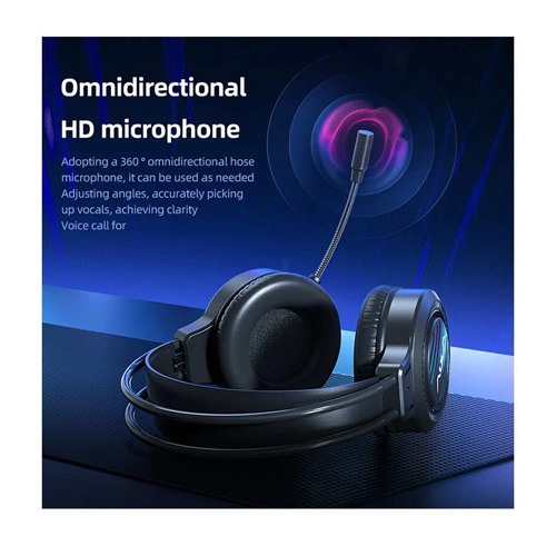 Aula S606 RGB Wired Black Over-Ear Gaming Headphone