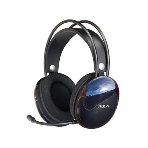 AULA S505 Wired Gaming Headphone with Transparent RGB Light Effect