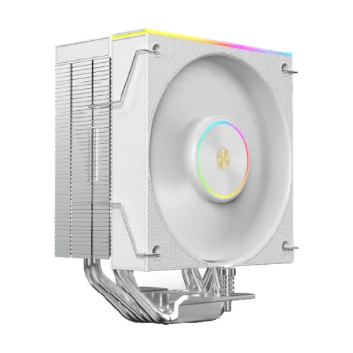 Acer Gadget C5GN White Single Tower Air CPU Cooler with ARGB & Temperature Display