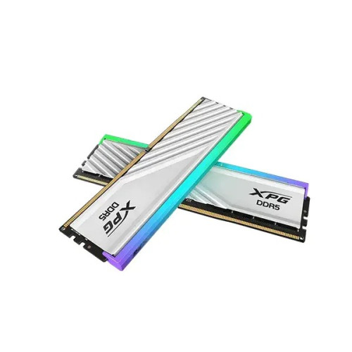 ADATA Lancer Blade 16GB DDR5 6000 MHz RGB Desktop Gaming RAM - White