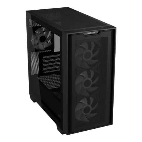 ASUS A21 PLUS Micro-ATX Mesh Gaming Casing with 4x ARGB Fans Black