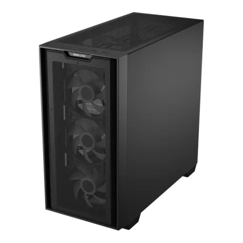 ASUS A21 PLUS Micro-ATX Mesh Gaming Casing with 4x ARGB Fans Black