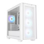 ASUS A21 PLUS Micro-ATX Mesh Gaming Casing with 4x ARGB Fans White