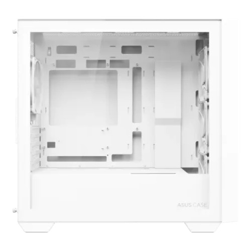 ASUS A21 PLUS Micro-ATX Mesh Gaming Casing with 4x ARGB Fans White