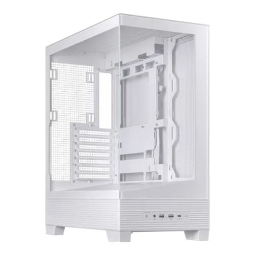 ASUS A31 BTF Ready Tempered Glass Mid Tower Gaming Casing White (No Fan)