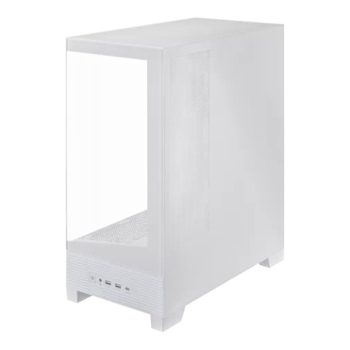 ASUS A31 BTF Ready Tempered Glass Mid Tower Gaming Casing White (No Fan)