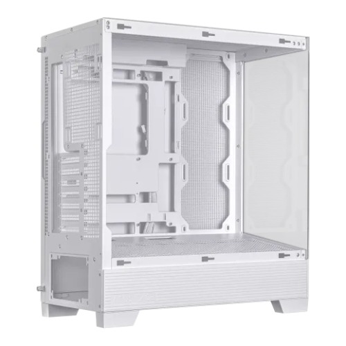 ASUS A31 BTF Ready Tempered Glass Mid Tower Gaming Casing White (No Fan)