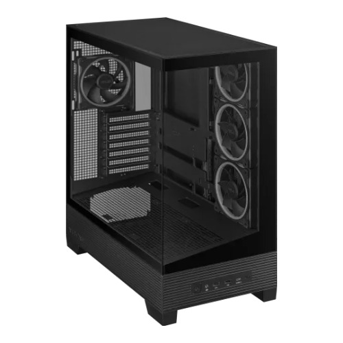 ASUS A31 PLUS Tempered Glass ARGB BTF Ready Mid Tower Casing Black
