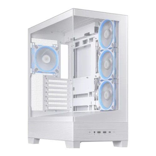 ASUS A31 PLUS Tempered Glass ARGB BTF Ready Mid Tower Casing White