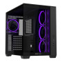ASUS A32 PLUS Tempered Glass ARGB Dual Chamber Mid Tower Casing Black