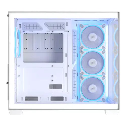 ASUS A32 PLUS Tempered Glass ARGB Dual Chamber Mid Tower Casing White