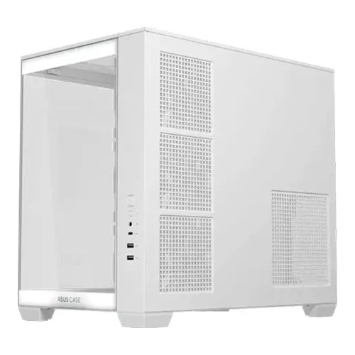 ASUS A32 PLUS Tempered Glass ARGB Dual Chamber Mid Tower Casing White