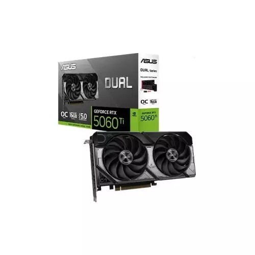 ASUS Dual GeForce RTX 5060 Ti 16GB GDDR7 OC Edition Graphics Card ASUS Dual GeForce RTX 5060 Ti 16GB GDDR7 OC Edition Graphics Card