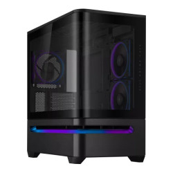 ASUS Prime AP202 ARGB Curved Tempered Glass Micro-ATX Casing Black
