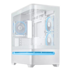 ASUS Prime AP202 ARGB Curved Tempered Glass Micro-ATX Casing White