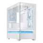 ASUS Prime AP202 ARGB Curved Tempered Glass Micro-ATX Casing White