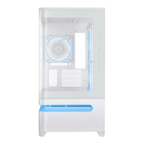 ASUS Prime AP202 ARGB Curved Tempered Glass Micro-ATX Casing White