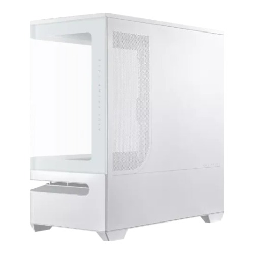 ASUS Prime AP202 ARGB Curved Tempered Glass Micro-ATX Casing White