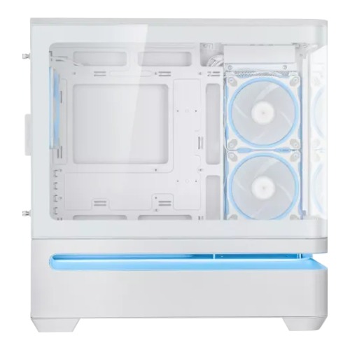 ASUS Prime AP202 ARGB Curved Tempered Glass Micro-ATX Casing White