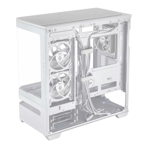 ASUS Prime AP202 ARGB Curved Tempered Glass Micro-ATX Casing White