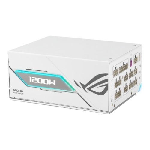 ASUS ROG THOR 1200W Platinum III White Edition 80 Plus Platinum ATX 3.1 Full Modular Power Supply with ROG Equalizer