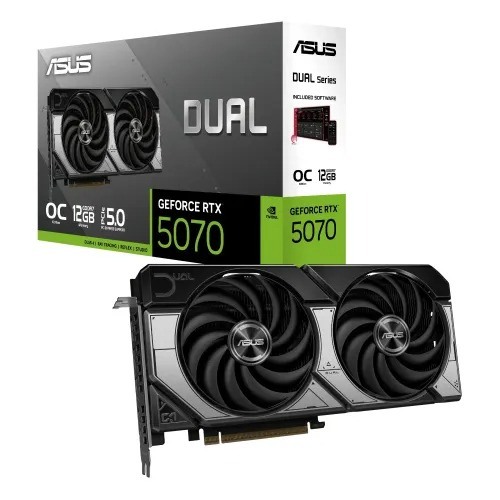 ASUS Dual GeForce RTX 5070 12GB GDDR7 OC Edition Graphics Card