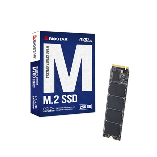 Biostar M760 256GB Gen3x4 M.2 NVMe SSD