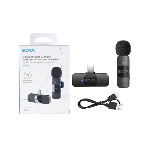 Boya BY-V10 2.0 Ultracompact 2.4GHz Wireless Microphone