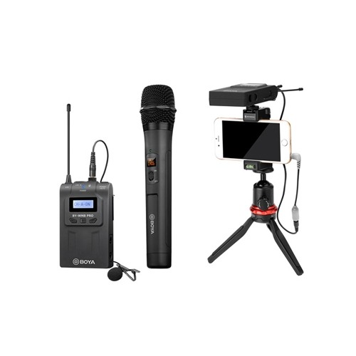 Boya BY-WM8 PRO-K4 UHF Dual-Channel Wireless Microphone
