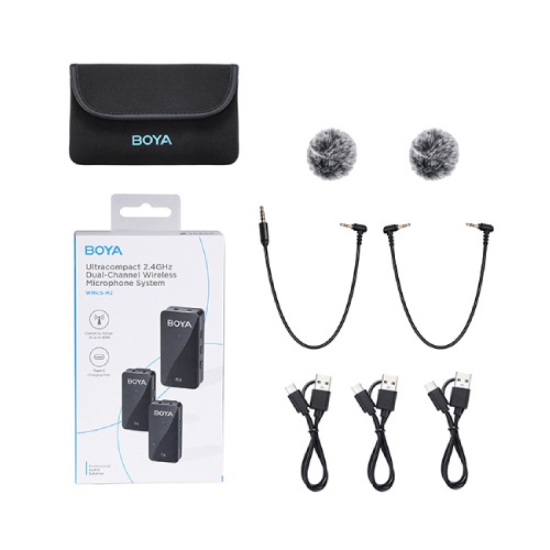 Boya BY-WMic5-M2 Ultracompact 2.4GHz Dual-Channel Wireless Microphone