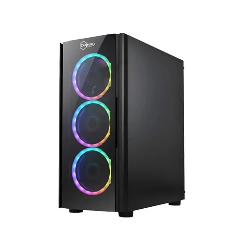 Carbono CG192XG ATX Mid Tower Gaming Case (Black)