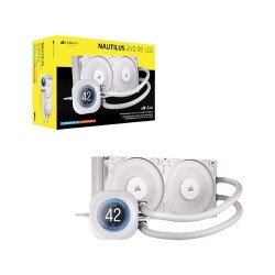 Corsair NAUTILUS 240 RS LCD Liquid CPU Cooler - White