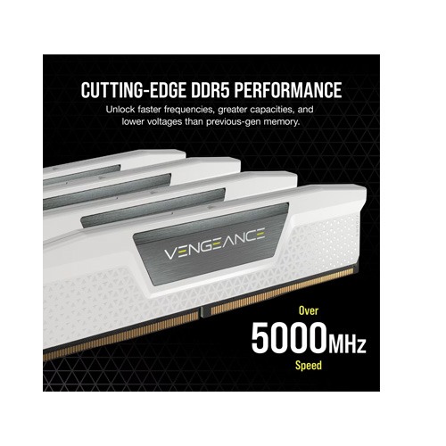 Corsair  VENGEANCE 32GB (2x16GB)  DDR5 DRAM 6000MT/s CL36 AMD EXPO & Intel XMP Memory Kit White