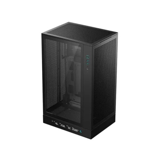 DeepCool CH270 Digital High Airflow Vertical M-ATX Compact Case with Data Screen