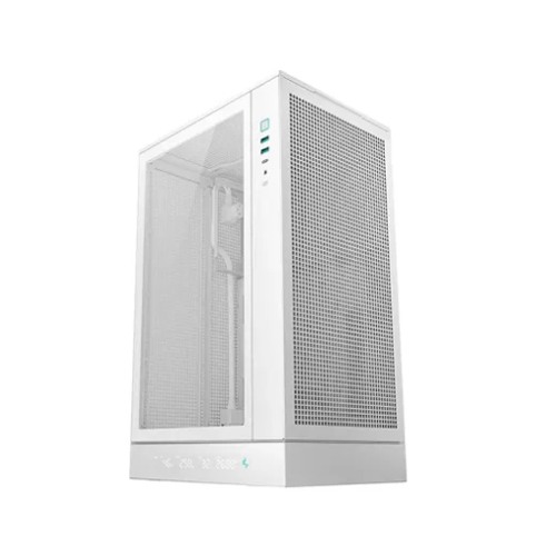 DeepCool CH270 Digital WH High Airflow Vertical M-ATX Compact Case with Data Screen