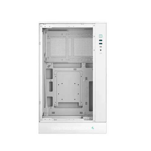 DeepCool CH270 Digital WH High Airflow Vertical M-ATX Compact Case with Data Screen