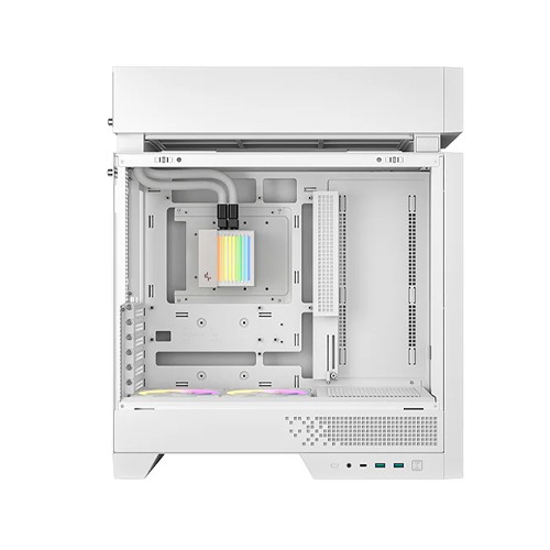 DeepCool CL6600 White Innovative Compartmentalized Compact ATX Case