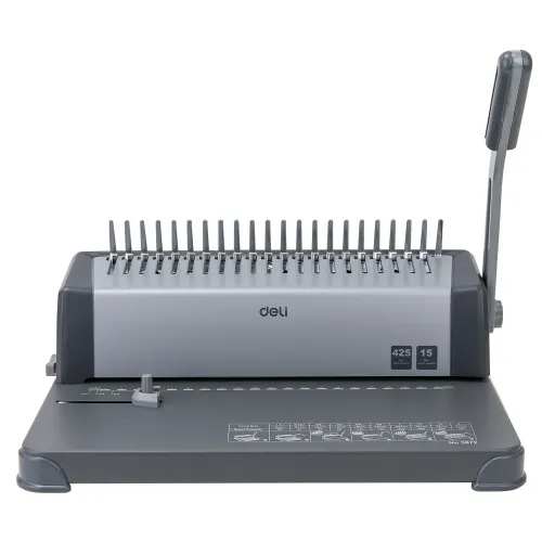 Deli E3872 425 Sheets Comb Spiral Binding Machine