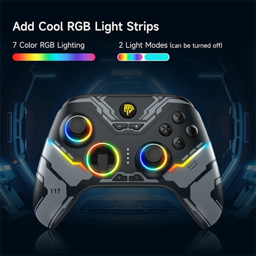 EasySMX X15 RGB Tri-Mode Wireless Controller [Dual Hall Joysticks and Dual Hall Triggers]
