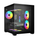 Gamdias AURA GC101M Mini Tower Black Micro-ATX Gaming Desktop Case