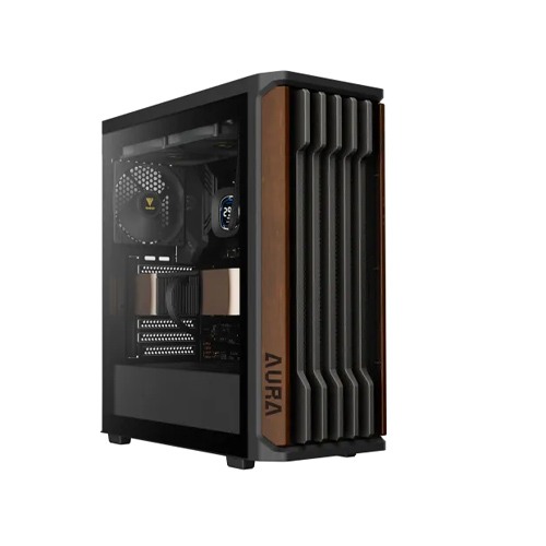 Gamdias AURA GC11 WOOD Mid-Tower ATX Gaming Casing