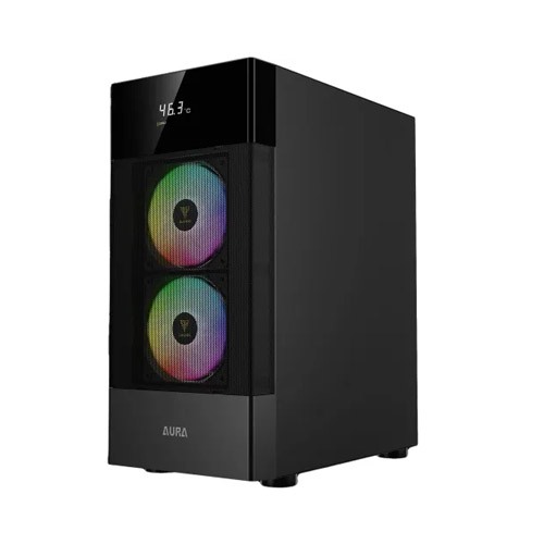 Gamdias AURA GC5 ARGB Digital Display ATX Mid-Tower Gaming Casing