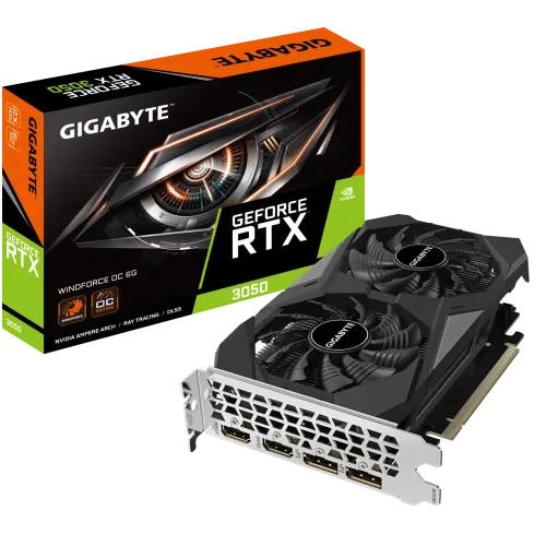 GIGABYTE GeForce RTX 3050 WINDFORCE OC 6GB GDDR6 Graphics Card