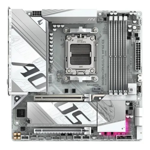 GIGABYTE B850M AORUS ELITE WIFI6E ICE AMD AM5 DDR5 Micro ATX Motherboard