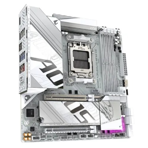 GIGABYTE B850M AORUS ELITE WIFI6E ICE AMD AM5 DDR5 Micro ATX Motherboard