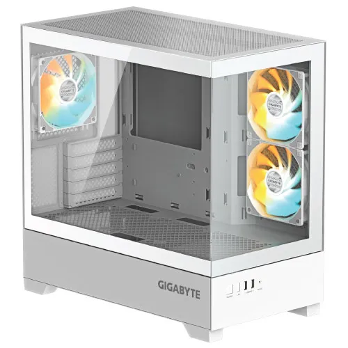 GIGABYTE C201 PANORAMIC ICE Mid Tower M-ATX Casing