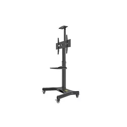 Kaloc KLC-161/B 32-55 Inch Black Adjustable Mobile TV Trolley For IFP