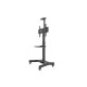 Kaloc KLC-161/B 32-55 Inch Black Adjustable Mobile TV Trolley For IFP