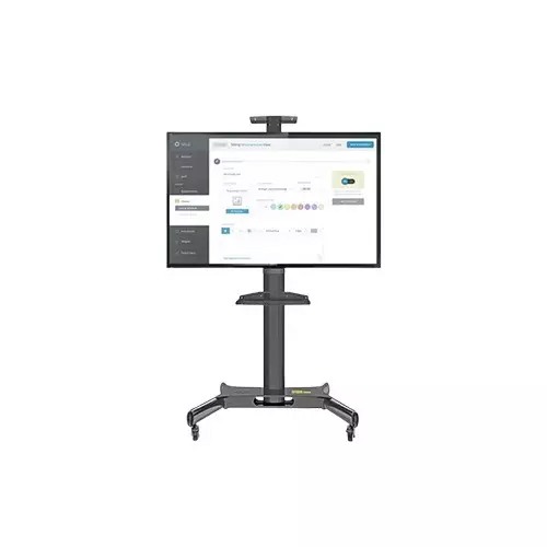 Kaloc KLC-161/B 32-55 Inch Black Adjustable Mobile TV Trolley For IFP